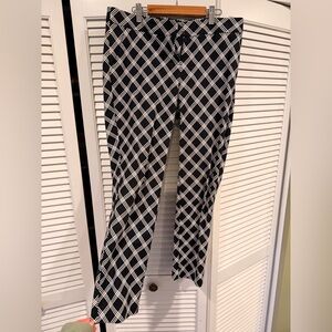 Express Black and White Checkered Women's Pants